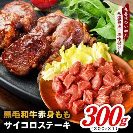 [氷温熟成×極味付け]黒毛和牛赤身もも サイコロステーキ 300g