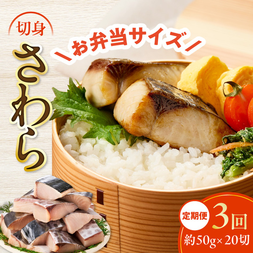 【定期便】さわら 切身 約50g×20切れ 全3回