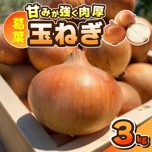 葛葉玉ねぎ 3kg