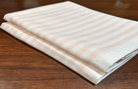 国内製造 ガーゼバスタオル 2枚（ピンク）薄手 60×120cm