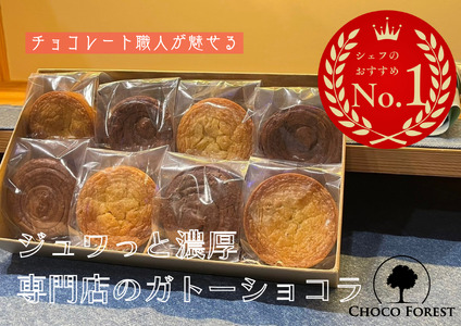 チョコレート専門店「濃厚ガトーショコラ2種 (各4点) 計8点」|スイーツ デザート 菓子 お菓子 洋菓子 贈り物 ギフト プチギフト プレゼント 手土産 おやつ 小分け 包装 パック [1189]