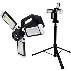 充電式LEDライト アスラ(LEDL-3P1PL)|NICHIDO 日動工業 充電式 LED ハンディライト 三脚サイト 2WAY [1283]