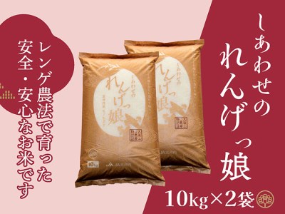 しあわせのれんげっ娘 (精米) 10kg×2|米 お米 ごはん ご飯 [1198]