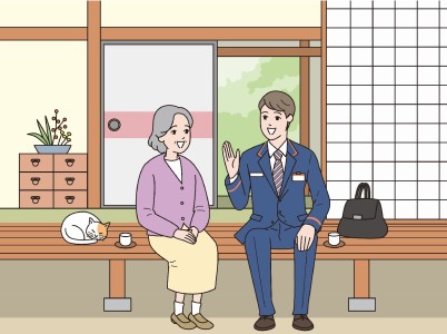郵便局のみまもりサービス「みまもり訪問サービス(6か月間)」