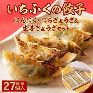 にんにく・にらぎょうざ&生姜ぎょうざセット 餃子 ぎょうざ ふるさと納税 おつまみ 冷凍食品 お取り寄せ