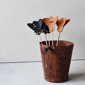 Teha'amana Fly flapper camel テハマナ 革のハエたたき キャメル