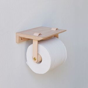 Teha'amana Toilet paper holder テハマナ トイレットペーパーホルダー ブナ ブラック 革 皮 雑貨 おしゃれ レザー 本革 こだわりの逸品 地域特産品 ギフト 自分用 人気 おすすめ