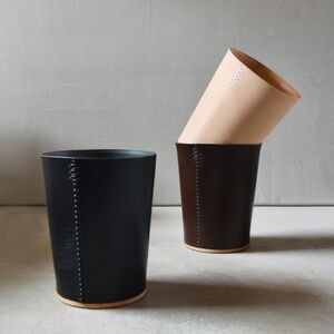 Teha'amana Dust box deco テハマナ ゴミ箱 ナチュラル 革 皮 雑貨 おしゃれ レザー 本革 こだわりの逸品 地域特産品 ギフト 自分用 人気 おすすめ