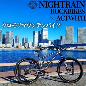 マウンテンバイク ACTWITH×ROCKBIKES コラボレーション M (420mm):適応身長165cm〜185cm オリジナル 完成車