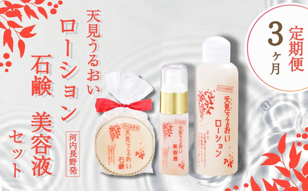 [定期便 毎月お届け3か月]忙しい女性に、洗顔・ローション・美容液ですっぴん美人