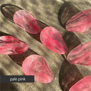 アクリル製 ヘアクリップ ヘアアクセサリー pale pink(ペールピンク) eME peta