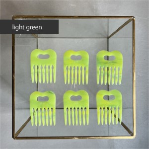 アクリル製 ヘアコーム light green(ライトグリーン) ヘアアクセサリー eME tayu