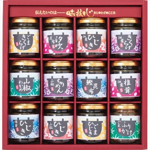 【 ギフト包装対応 】 直火釜炊佃煮 瓶12品詰合せ