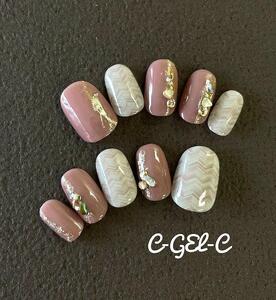 ジェルで作られた「形状記憶ネイルチップ」【Ｋ135／Sサイズ】