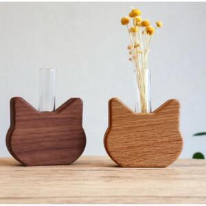ねこ型花瓶２種セット