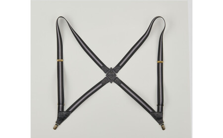 102504-3 お洒落と機能性「ホルスター型サスペンダー」ブラック