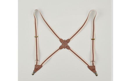 102504-3 お洒落と機能性「ホルスター型サスペンダー」チョコ