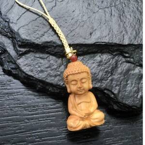 仏陀(ブッダ)の根付ストラップ[悟り]