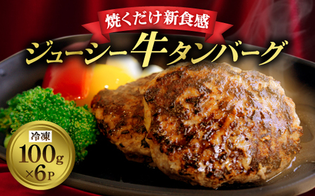 和泉市牛タンバーグ100g×6パック(冷凍)[配送不可地域:離島]