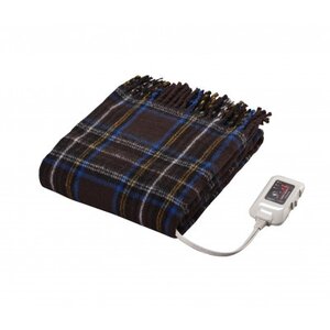 電気ひざかけ　(電気ブランケット)ブラウン(約140×82cm)【1608429】