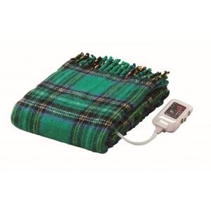 電気ひざかけ　(電気ブランケット)　グリーン(約140×82cm)【1608430】