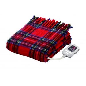 電気ひざかけ　(電気ブランケット)レッド(約140×82cm)【1608432】