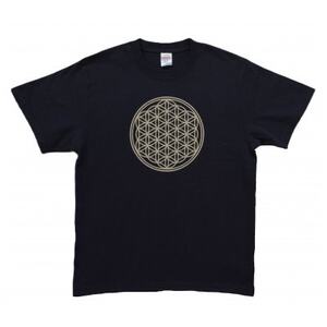 Tシャツ フラワー・オブ・ライフ 姫川薬石 ネイビー (半袖 150サイズ)