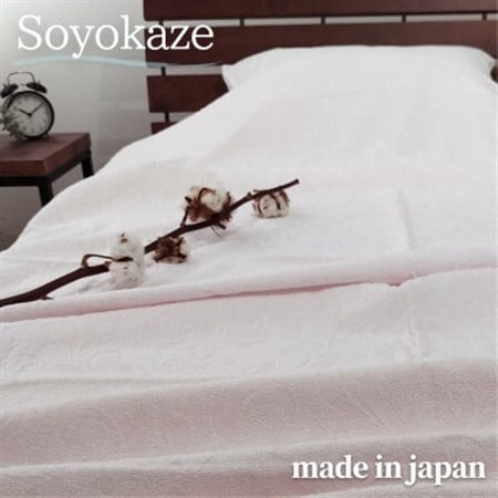 『軽やか』で洗濯しやすい綿100%タオルケット シングルサイズ(140×190cm)5164-PI【1644271】