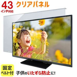 大阪府和泉市 TGCL-43 43インチ用 テレビ画面保護パネル クリアタイプ テレビガード