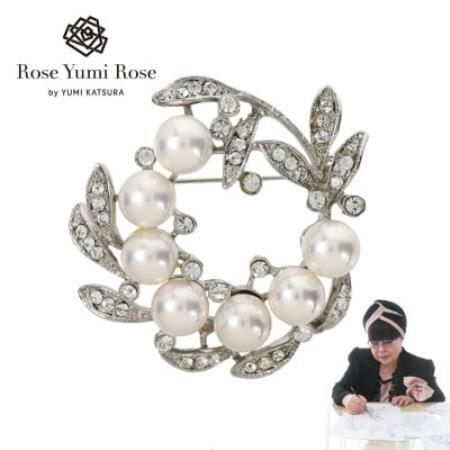 【RoseYumiRose】フラワーサークルパールブローチ【1733879】