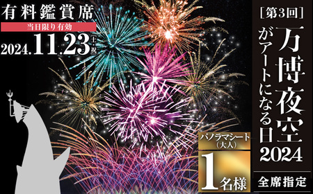 [パノラマシート(大人):代替品A]万博夜空がアートになる日2024 鑑賞チケット(1枚・1名様分) 体験チケット 利用券 花火 花火大会 音楽 万博 万博公園 万博記念公園 クーポン [ディヴォーション]