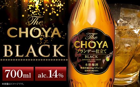 THE CHOYA BLACK ブラック 700ml × 2本 羽曳野商工振興株式会社[30日以内に出荷予定(土日祝除く)]