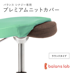 バランスシナジー専用プレミアムニットカバー(ライトグリーン)ラウンドシート用 はっ水加工[ チェアカバー 椅子カバー チェアカバー 椅子カバー チェアカバー 椅子カバー チェアカバー 椅子カバー ]