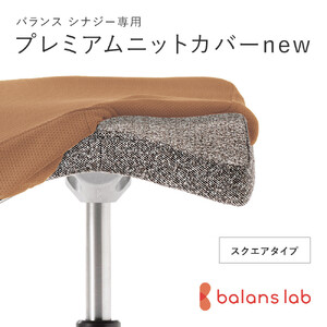 バランスシナジー専用プレミアムニットカバーnew(ベージュ)スクエアシート用 はっ水加工[ チェアカバー 椅子カバー チェアカバー 椅子カバー チェアカバー 椅子カバー チェアカバー 椅子カバー ]