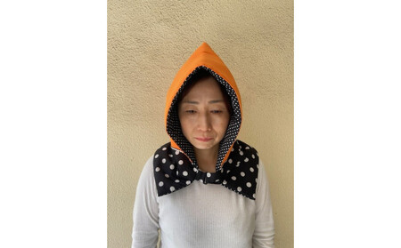 防災頭巾 大人用 [カラー:オレンジ色][避難グッズ グッズ 防災用品 避難用品 地震 火事 火災 保護 災害 地震対策 防災対策]