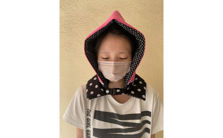 防災頭巾 子ども用 [カラー:ピンク色][避難グッズ グッズ 防災用品 避難用品 地震 火事 火災 保護 災害 地震対策 防災対策]