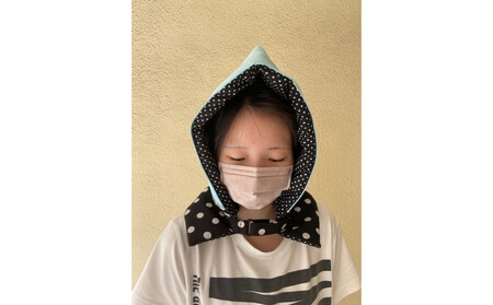 防災頭巾 子ども用 [カラー:水色][避難グッズ グッズ 防災用品 避難用品 地震 火事 火災 保護 災害 地震対策 防災対策]