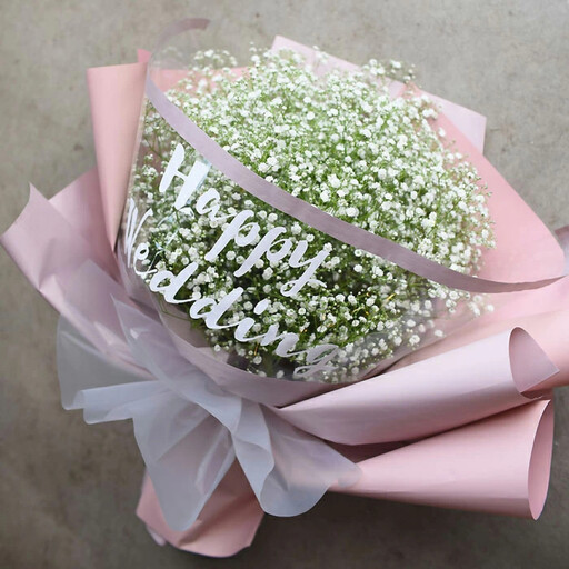 [母の日]サプライズ超BIGサイズ かすみ草ブーケ[お届け日:2026年5/4〜5/10 当店おまかせ ]母の日カード付き[ 母の日 ギフト かすみ草 花 贈り物 大阪府 門真市 ]