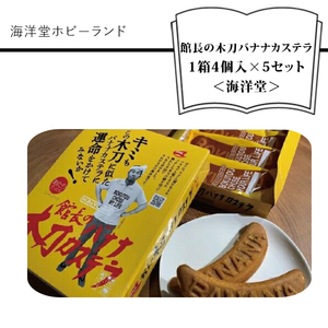 海洋堂ホビーランド「館長の木刀バナナカステラ」 1箱4個入×5セット