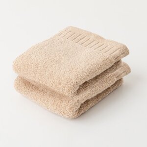 レイユールフェイスタオル2枚組(モカ)