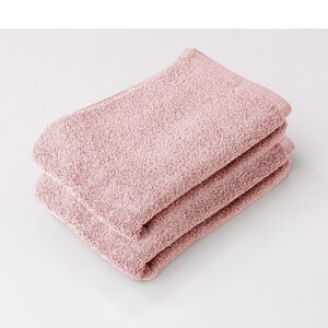 バスのハンブンタオル2枚セット(ピンク)
