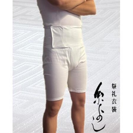 【糸よし】腹当兼用ズボン型半股引 (白)S-3サイズ【1696738】