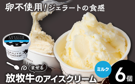 アイスクリーム 6個(ミルク) [池田牧場]