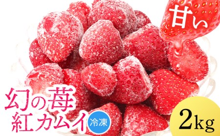 [2024年7月以降発送]フルーツ 果物 いちご 高設栽培 冷凍 紅カムイ 2kg お菓子作り 希少 苺 イチゴ