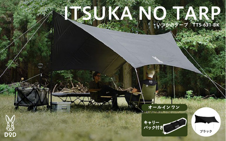 [DOD]いつかのタープ(TT5-631-BK) - 快適な空間をつくりだすオープンタープ