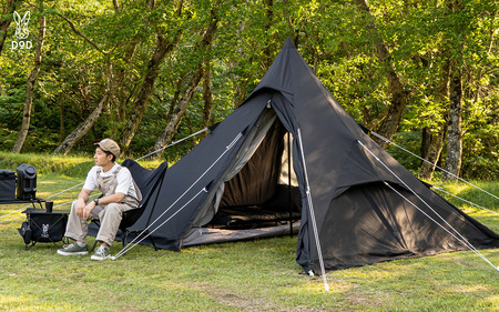 [DOD]ワンポールテント RX (M) TC( T3-949-BK )