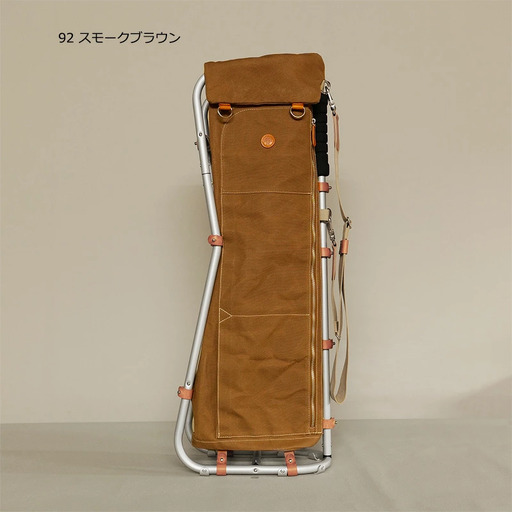 木の庄帆布 フラスコボトムフレームキャディバッグ ナロータイプ  KinoshoTRANSIT KH-FBCB801T C/#92 スモークブラウン