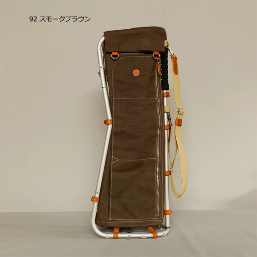 木の庄帆布 フラスコボトムフレームキャディバッグ レギュラータイプ  KinoshoTRANSIT KH-FBCB901T C/#92 スモークブラウン