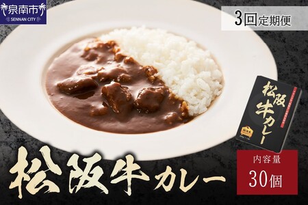松阪牛カレー200g×30個セット 3ヶ月定期便[108A-002]