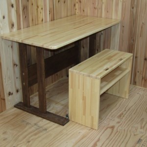 手作り 木製 ダイニングテーブル Ver.2[007A-056]